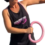 FITNESS-TOP – SCHWARZ-PINK | Damen